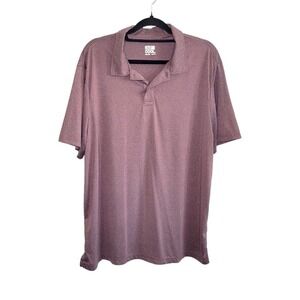 32 Degrees Cool Men's XXL Short Sleeve Stretch Performance Polo Shirt Red/Pink